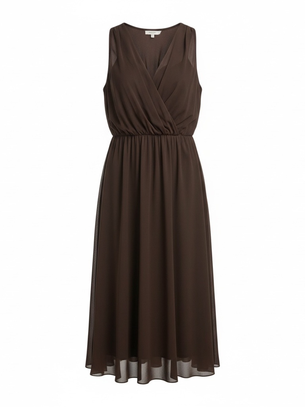NWT Women’s XL Banana Republic Sleeveless Brown Lined Midi Dress